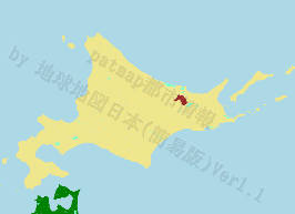 美幌町の位置を示す地図