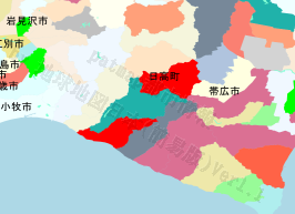 日高町の位置を示す地図