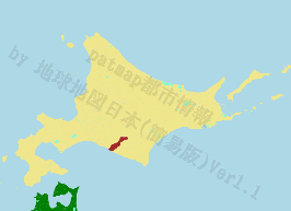 新冠町の位置を示す地図