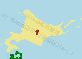 新得町の位置を示す地図