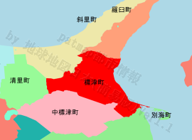 標津町の位置を示す地図