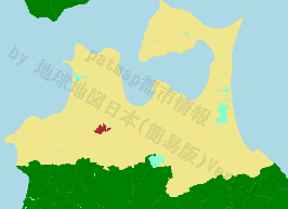 藤崎町の位置を示す地図