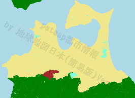 大鰐町の位置を示す地図