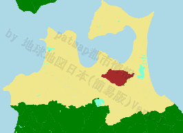 七戸町の位置を示す地図