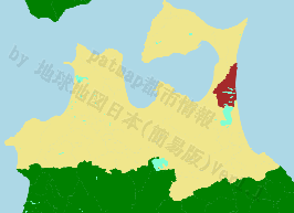 六ヶ所村の位置を示す地図