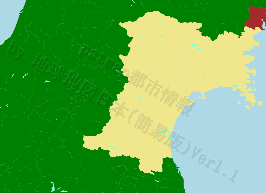 気仙沼市の位置を示す地図