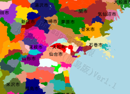 大和町の位置を示す地図