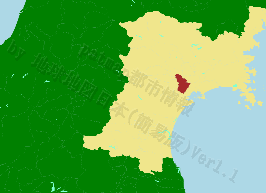 大郷町の位置を示す地図