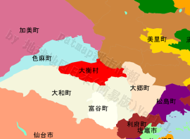 大衡村の位置を示す地図