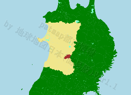 美郷町の位置を示す地図