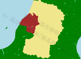 鶴岡市の位置を示す地図