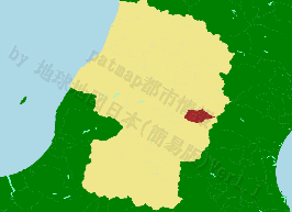 天童市の位置を示す地図