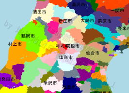 河北町の位置を示す地図