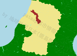 庄内町の位置を示す地図