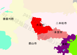 大玉村の位置を示す地図