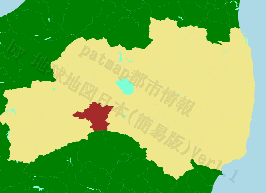 下郷町の位置を示す地図