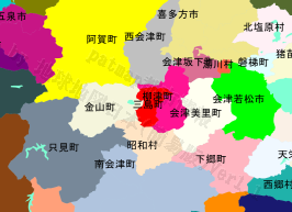 三島町の位置を示す地図