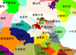 泉崎村の位置を示す地図
