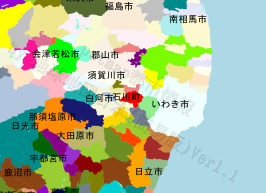 石川町の位置を示す地図