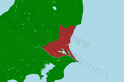茨城県の位置を示す地図