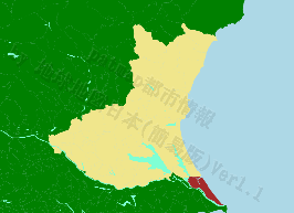 神栖市の位置を示す地図
