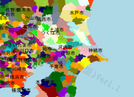 河内町の位置を示す地図