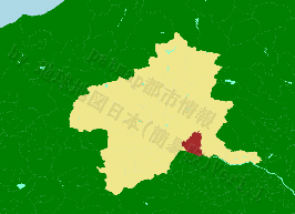 伊勢崎市の位置を示す地図
