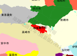 榛東村の位置を示す地図