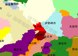 玉村町の位置を示す地図