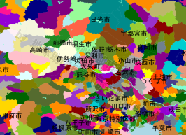 大泉町の位置を示す地図