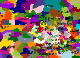 深谷市の位置を示す地図