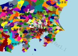 朝霞市の位置を示す地図