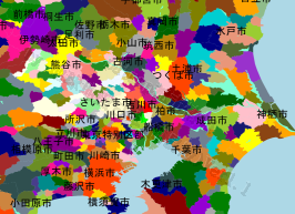 吉川市の位置を示す地図