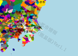 東庄町の位置を示す地図