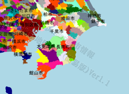 長南町の位置を示す地図