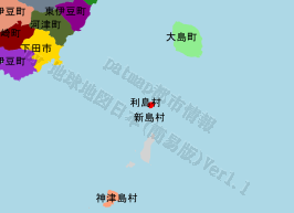利島村の位置を示す地図