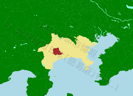 秦野市の位置を示す地図
