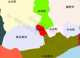 開成町の位置を示す地図