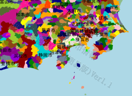 箱根町の位置を示す地図