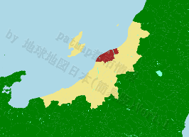 新潟市の位置を示す地図