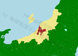 長岡市の位置を示す地図