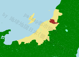 新発田市の位置を示す地図