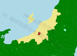 小千谷市の位置を示す地図