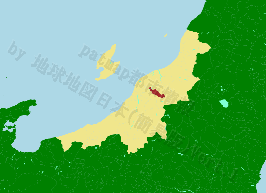 加茂市の位置を示す地図