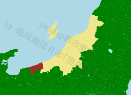 糸魚川市の位置を示す地図