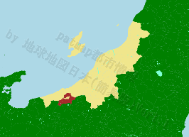 妙高市の位置を示す地図