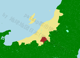 南魚沼市の位置を示す地図