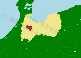 砺波市の位置を示す地図