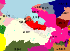 上市町の位置を示す地図