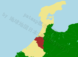 金沢市の位置を示す地図